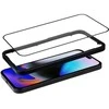 Crong Anti-Bacterial 3D Armor Glass – grūdintas stiklas 9H visam ekranui iPhone 16 Pro + montavimo rėmelis