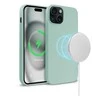 Crong Color Cover Magnetic – dėklas, skirtas iPhone 15 MagSafe (Mint)