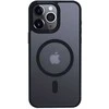 Crong Hybrid Frost MAG dangtelis – dėklas, skirtas iPhone 15 Pro Max MagSafe (tamsiai mėlynas)