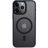Crong Hybrid Frost MAG Cover - Dėklas iPhone 15 Pro MagSafe (juoda)