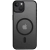 Crong Hybrid Frost MAG Cover - dėklas skirtas Apple iPhone 15 Plus MagSafe Juodas