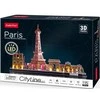 CUBICFUN City Line 3D dėlionė su LED (didelė)„Paryžius"