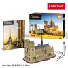 CUBICFUN 3D dėlionė iš serijos „National Geographic“ - „Noterdamo katedra“
