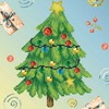 Dante Deimantinė mozaika Merry chridtmas medžio 28x28 cm