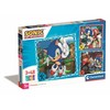 Clementoni Dėlionė 3x48 vnt. - Sonic