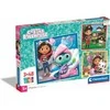 Clementoni Dėlionė 3x48 vnt. - Gabby's Dollhouse
