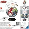 Ravensburger 3D Dėlionė 73 vnt. - Marvel kamuolys - Keršytojai