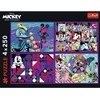 Trefl Dėlionė 4x250 vnt. - Disney Peliukas Mikis