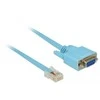 AV signalų perdavimo sistema Delock DELOCK adapteris RS- 232 DB9 BU > 1x Seri. RS- 232 RJ45 St. 1.0m