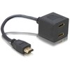 DELOCK Adapteris HDMI kištukas prie 2x HDMI lizdo