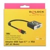 USB adapteris Delock USB-C - VGA Juodas (62994)