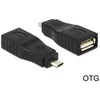 DELOCK USB Micro B adapteris > Visiškai padengtas USB 2.0 moteriškas OTG