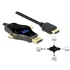 Delock kabelis 3w1 USB C+ Mini DisplayPort