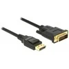 DELOCK Cable Displayport 1.2 male > DVI 24+1 male passive 3 m juodas