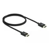 DELOCK HDMI koaksialinis M/M v2.1 kabelis 2m 8K 60Hz braiding juodas