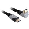 DELOCK Kabelis HDMI A-A St/St kampuotas virš pilkos 2m