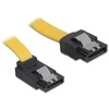 DELOCK Cable SATA 30cm geltonas aukštyn/tiesus metalinis