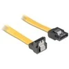 DELOCK Cable SATA 70cm geltonas pūkas/tiesus metalinis