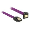 Delock Kabelis SATA III 6Gb/s 20cm kątowy (metalowe zatrzaski) Premium
