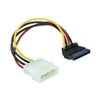 Delock Molex – SATA, 0,15 m, daugiaspalvis (60101)