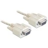 DELOCK Cable serial Null modem 9 pin female / female 3 m