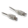 DELOCK Cable USB 2.0 A-B upstream male/female 0.5m