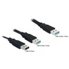DELOCK kabelis USB 3.0 Y 1x USB 3.0-A ST+ USB 2.0-A ST 60cm