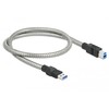 Delock USB-B 0,5m metalinis