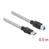 Delock USB-B 0,5m metalinis