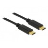 Delock Kabelis USB-C M/M 2.0 0.5m juoda E-Marker