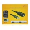 Cable DELOCK 82689 (USB M - USB F, 15m, juodos spalvos)