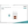 Assmann elektroninis DIGITUS USB įkroviklis 2x USB-A 15W 2x 2.4A baltas