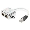 Assmann Electronic Assmann elektroninis ASSMANN T adapteris RJ45 CAT5e 19cm 1xRJ45 M iki 2xRJ45 F masinis