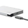 Assmann Electronic DIGITUS USB kelių prievadų kelioninis dokas 6 prievadas 4K HDMI 2x USB-C 2x USB3.0 MicroSD SD/MMC sidabrinis