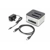„Digitus USB 3.0“ dviguba SATA HDD prijungimo stotis 2,5"/3,5"