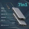 „Digitus“ USB-C prijungimo stotelė, 7 prievadų | DA-70914 | Ethernet LAN (RJ-45) jungtys 1 | HDMI jungtys kiekis 1