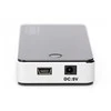 Assmann Electronic DIGITUS USB2.0 Hub 7 prievadų 7xUSB A/F 1xUSB mini su įsk. maitinimo 5V DC 3,5A ir USB laidas juodas
