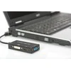 Šakotuvas Assmann Electronic ASSMANN DisplayPort konverteris kabelis DP - HDMI+DVI+VGA M-F/F/F 0 2m 3 in 1 Multi-Media kabelis CE bl auksinis