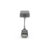 Assmann Electronic ASSMANN DisplayPort adapterio laidas DP - DVI 24+5 M/F 0.15m su blokavimu DP 1.1a suderinamas su CE bl