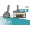 Assmann Electronic ASSMANN HDMI į DVI-D 18+1 laidas 3m juodas masinis