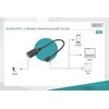 Digitus Assmann Electronic ASSMANN USB 2.0 adapterio laidas OTG tipo micro B - A M/F 0,15m USB 2.0 atitinka stačiakampį bl