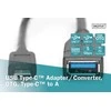 Assmann Electronic DIGITUS USB Type-C adapterio laidas OTG tipas C - A M/F 0 15m Super Speed bl