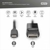 Assmann Electronic DIGITUS USB Type-C į DisplayPort dvikryptis maks. Rezoliucija 8K 30Hz ilgiai 2m Juodas