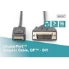 Assmann Electronic DIGITUS adapterio laidas DisplayPort DVI-D 24+1 M/M skaitmeninis Full HD Dual Link 3m AWG32