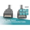 Assmann Electronic Assmann elektroninis ASSMANN HDMI 2.0 kabelis 2xHDMI A tipo kištukas HDMI didelės spartos su eternetu 3 m masiniu 4K Ultra HD ir 3D ARC CEC