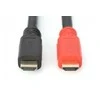Assmann Electronic ASSMANN HDMI didelės spartos A tipo jungties kabelis su stiprintuvu. M/M 10.0mw/Ethernet Ultra HD 24p CE auksinis bl