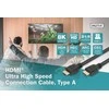 Assmann Electronic ASSMANN jungties kabelis HDMI Ultra HighSpeed Ethernet 8K 60Hz UHD tipas HDMI A/HDMI A M/M 1m