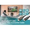 Assmann Electronic ASSMANN DisplayPort AOC Hibridinio pluošto prijungimo kabelis M/M 15m UHD 8K60Hz CE auksinis bl