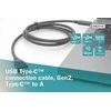 Assmann Electronic ASSMANN USB Type-C jungiamasis kabelis Type C iki AM/M 1,0m visas funkcijas Gen2 3A 10GB 3.1 Version CE bl