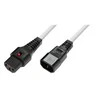 Digitus Assmann Electronic ASM IEC-PC1076 maitinimo kabelis, kištukas C14, H05VV-F 3 X 1.00mm2 iki C13 IEC LOCK 3m baltas